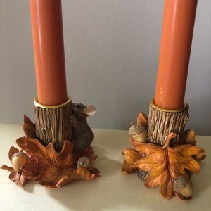 Mouse candleholders for Fall.